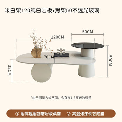 Creative Aesthetic Side Table Luxury Space Saving Coffee Tables Minimalist Modern Mesa De Centro De Sala Living Room Furniture - Kimlud