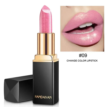 Brand Professional Lips Makeup Waterproof Shimmer Long Lasting Pigment Nude Pink Mermaid Shimmer Lipstick Luxury Makeup...