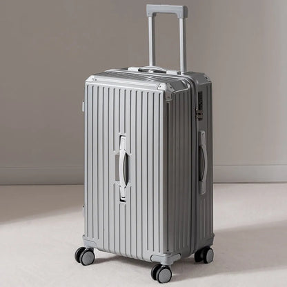 30/32-inch Large Size Luggage Multifunctional Cup Holder and Mobile Phone Holder Aluminium Framed Travel Suitcases Trip Cabin - Kimlud