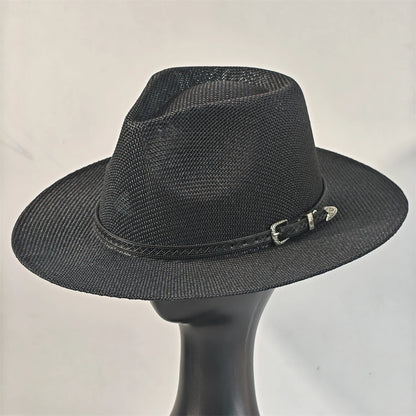 2026 New Hat Panama Straw Hat British Top Hat Men's and Women's Foldable Sun Shading Beach Hat Sun Protection hat