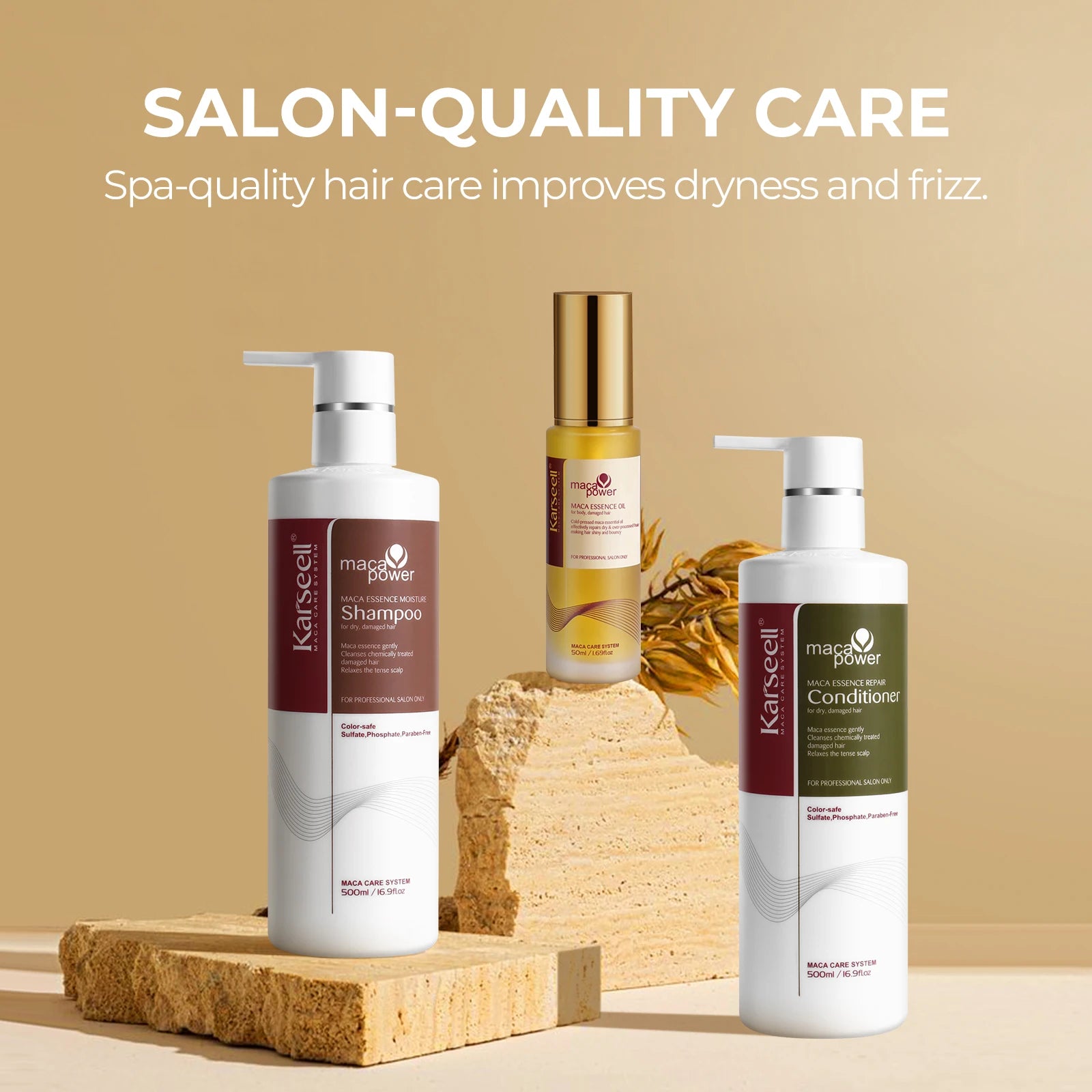 Karseell Collagen Cabello Argan Hair oil Shampoo and Conditioner Hair Care Product Series for Dry Damaged Hair All Hair...