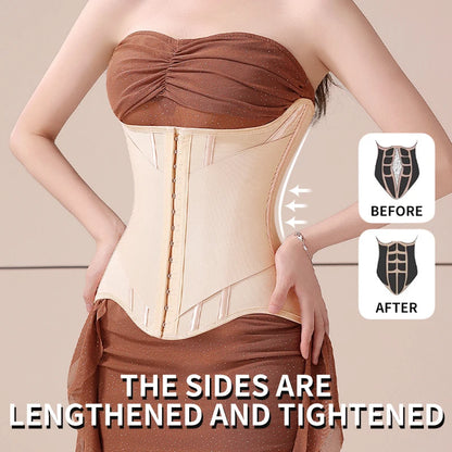 MiiOW U-shaped Waist Trainer Corset Women Buttoned Shapers Breast Lifted Waist Trainer Steel Bone Slimming Woman Body Shapewear - Kimlud