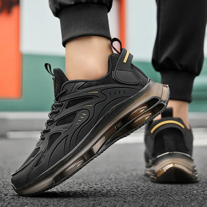 Men Breathable Mesh Air-cushion Running Sneakers Trendy Shock Absorb Training Shoes Men's Basketball Shoes Zapatillas De Deporte