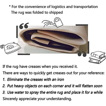 Nordic Simple Style Irregular Carpet for Living Room Home Decoration Sofa Fluffy Plush Rug Bedroom Bedside Non-slip Mat Washable