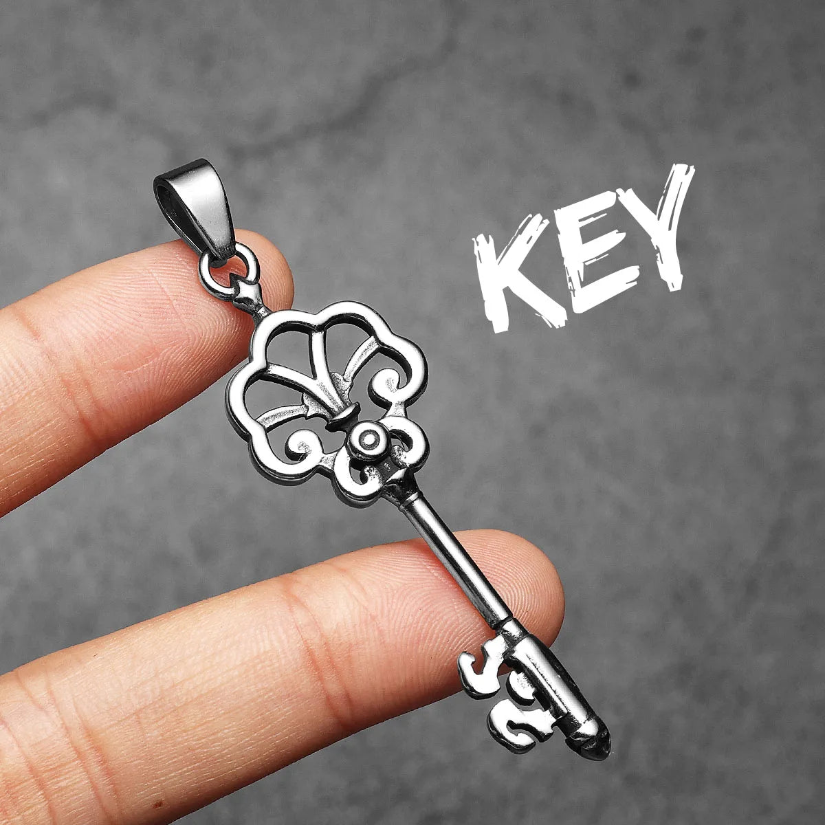 Simple Retro Key Men Necklaces With Pendant Stainless Steel Jewelry For Male Women Punk Hip Hop Accessories Gifts Wholesale