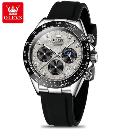 OLEVS 2875 Luxury Men Watch Quartz Man Watches Waterproof Luminous Top Brand Watch for Men Date Chronograph Sport Wristwatch