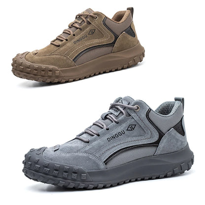 All-Season Men's Functional Work Shoes, Anti-Smashing, Wear-Resistant, Safety Labor Protection Shoes for Construction Sites and Workshops, Anti Smashing, Anti Piercing, Wear-Resistant Shoes with Steel Toe Caps, Safety Work Sh