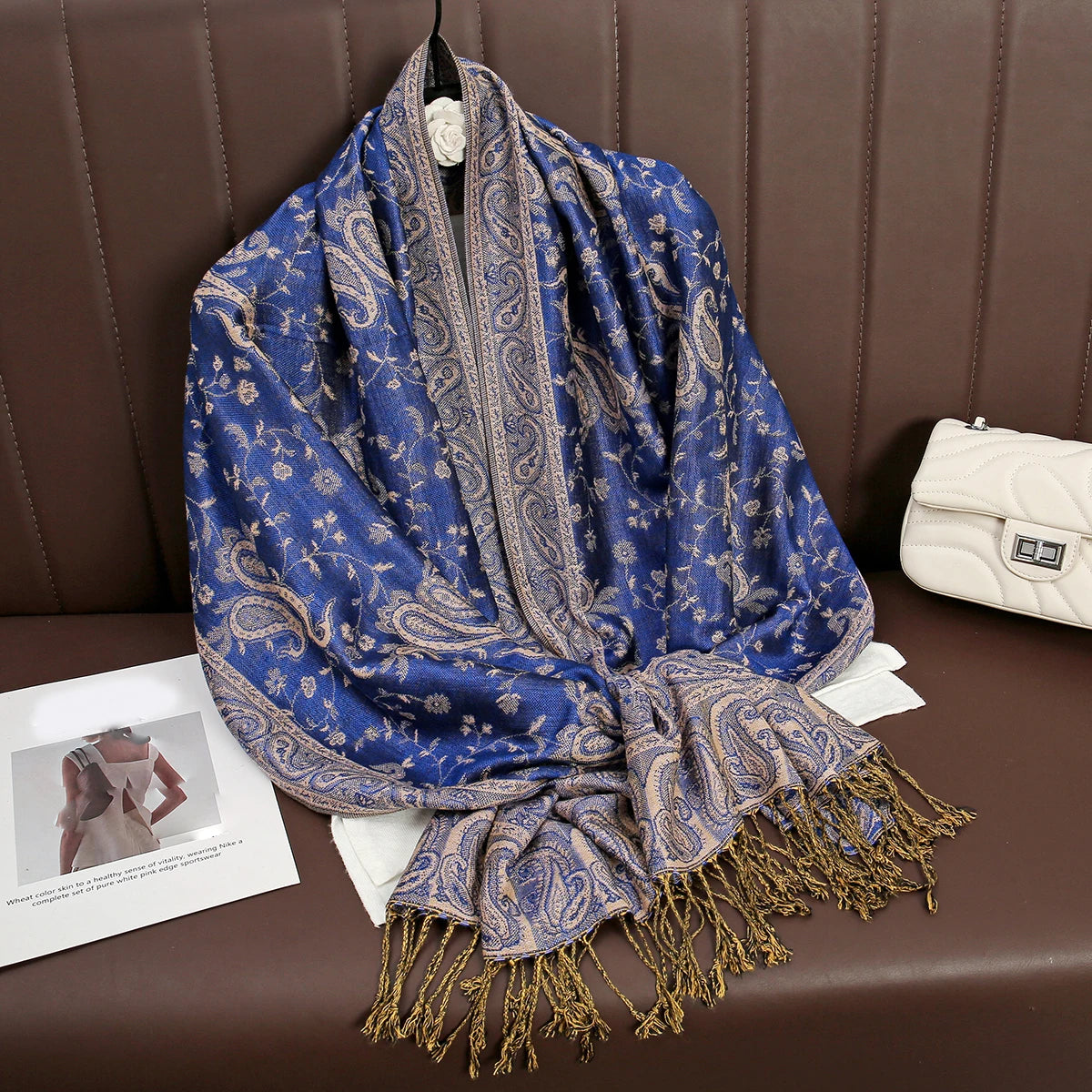 Luxury Brand Autumn Cashmere Pashmina Shawl Lady Wrap Warm Winter Scarves Design Print Female Foulard Cotton Stoles...
