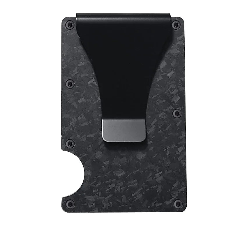 RFID Clip Metal Wallet Blocking Aluminum Minimalist Credit Card Holder Money Wallets 2024 All Color Slim Business Bank Id Case