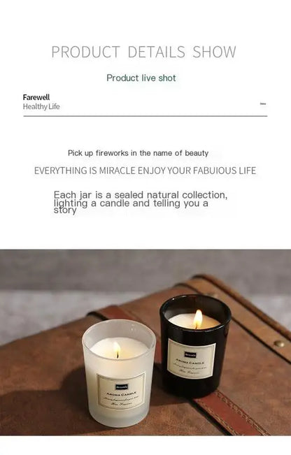 Scented Aromatic Candles Guest Gift Candles Lot Wedding Candles White In Glass Jars Luxury Candle For Home Decor