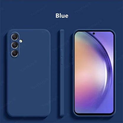 For Samsung Galaxy A16 Case Cover Samsung Galaxy A17 A16 A56 A36 A15 Funda Coque Soft Original Liquid Silicone Case Samsung A16 - Kimlud