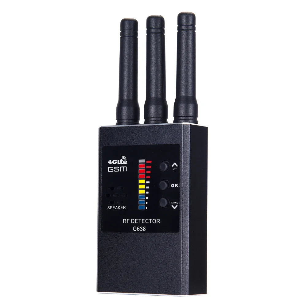 G638 Anti Spy Wireless RF Signal Detector Bug GSM GPS Tracker Hidden Camera Eavesdropping Device Military Professional...