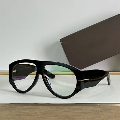 New Oversized Pilot Sunglasses Women Fashion Luxury Big Frame One Piece Gradient Sunglasses Retro Classic Thick Shades