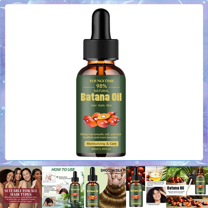 Natural Batana Oil For Hair Growth Pure Batana Oil Hair Shine Strengthen For Women Prevent Hair Loss Eliminate Split...