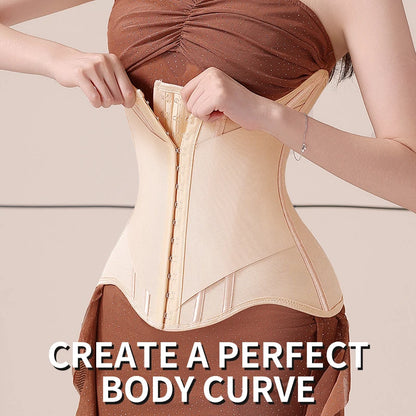 MiiOW U-shaped Waist Trainer Corset Women Buttoned Shapers Breast Lifted Waist Trainer Steel Bone Slimming Woman Body Shapewear - Kimlud