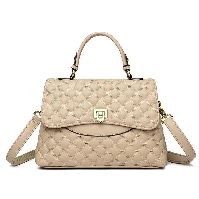 New Women's Soft Leather Shoulder Bags Multi-Layer Pockets Messenger Crossbody Bags Luxury Designer Female Handbags and...