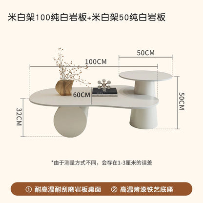 Creative Aesthetic Side Table Luxury Space Saving Coffee Tables Minimalist Modern Mesa De Centro De Sala Living Room Furniture - Kimlud