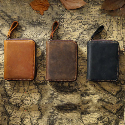 Large Capacity Card Holder with Multiple Slots Genuine Leather Vintage Coin Purse Accordion Wallet Multi-Card Organizer...