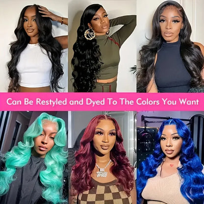 Body Wave Lace Front Human Hair Wigs 200 Density 13x4 Glueless Body Wave Human Hair Wigs For Woman 13x6 HD Lace Human Hair Wig - Kimlud