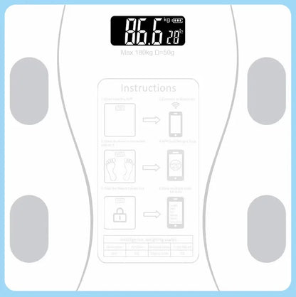 Body Fat Scale Smart Wireless Digital Bathroom Weight Scale Body Composition Analyzer With Smartphone App Bluetooth-compatible - Kimlud