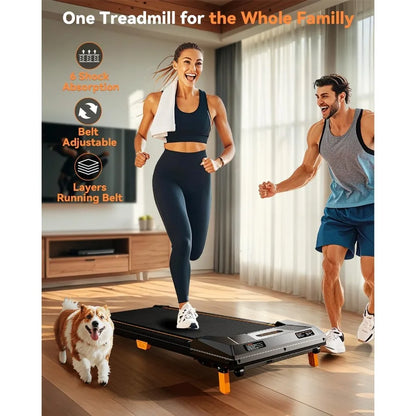 Walking Pad Treadmill Incline Under Desk Treadmill 330lbs Capacity 2.5HP Portable Treadmills for Home Compact Treadmills...