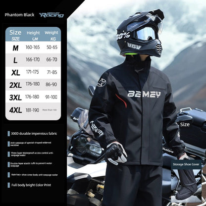 BMEI Motorcycle Raincoat Cycling Clothes Suit Rain-Proof Special Adult Rain-Proof Split Men's Take-out Rider