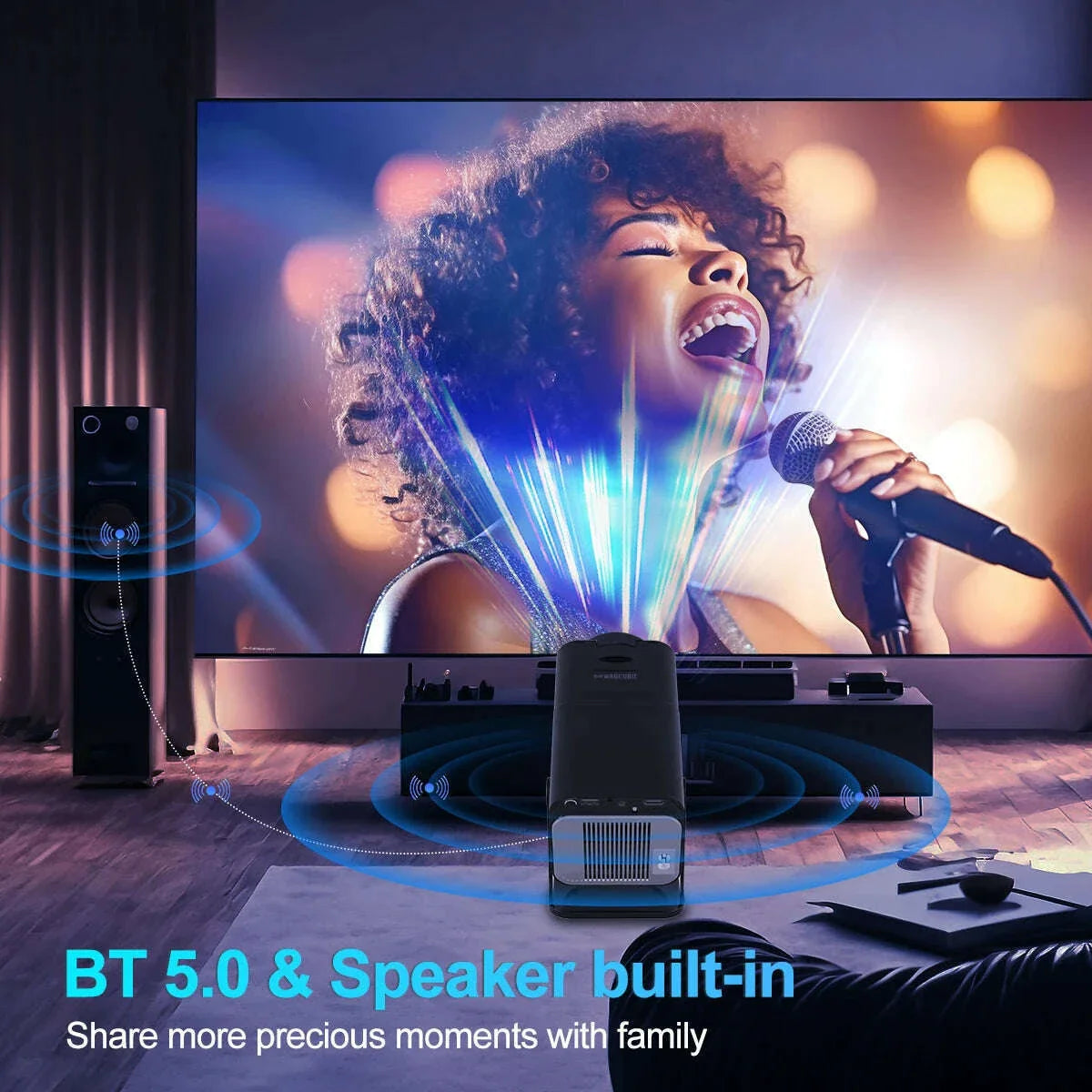 Transpeed 4K Android 11 Projector Native 1080P 390ANSI HY320 Dual Wifi6 BT5.0 1920*1080P Cinema portable Projetor upgrated HY300