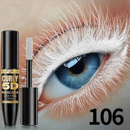9 Colors 5D Silk Mascara with Big Eye Waterproof Lengthened Sweat-proof Long Lasting Purple Green Black Mascara Korean...