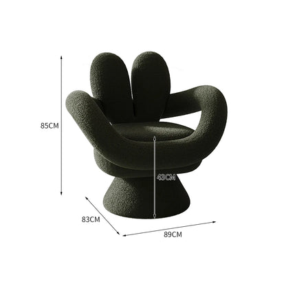 Luxury Design Balcony Living Room Chair Swivel Single Relaxing Sofa Chair Backrest Dresser Vanity Nordic Armchairs Living Chairs - Kimlud