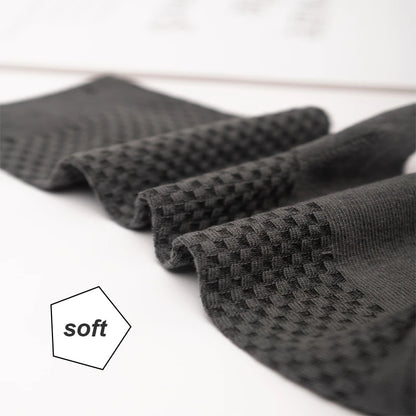 High Quality 10 Pairs/lot Men Bamboo Fiber Socks Breathable Compression Long Socks Business Casual Male Large size 38-45...