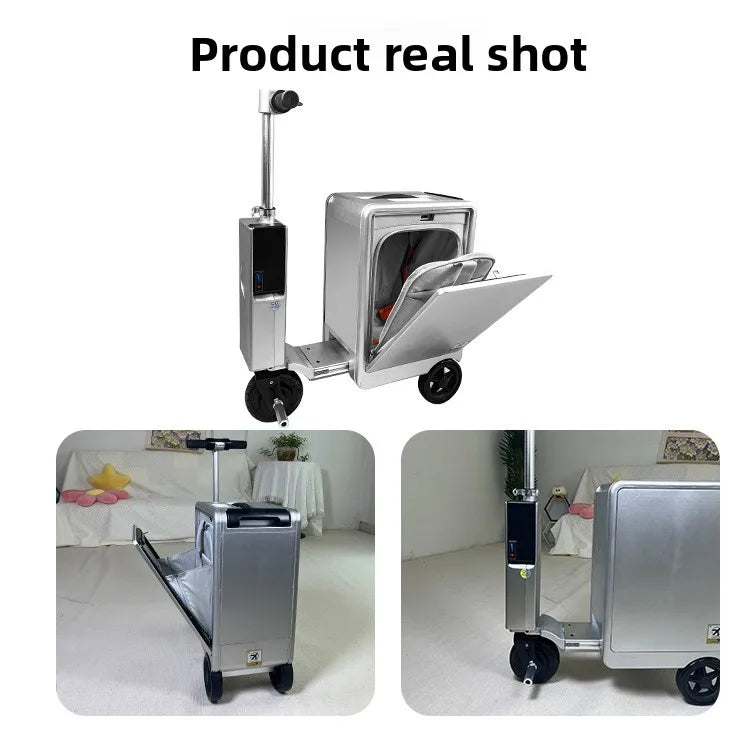 2025Children's Ride-On Ride-Along Travel Suitcase Durable Carry-On Free Front-Opening Luggage 20inch | Kimlud Luxury Phone