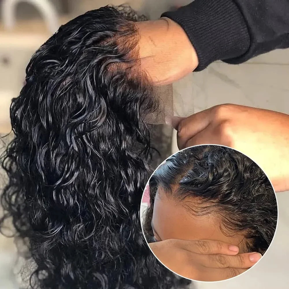 Deep Wave Short Bob Wig13x4 Lace Frontal Human Hair Wigs 4X4 Lace Frontal Brazilian Pre Plucked Virgin Hair Wigs For Black Women