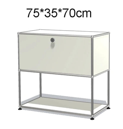 Module Modular DIY Furniture Storage Shelf Sideboard Customized Size Night Stand Cabinet Stainless Steel Home Use |...