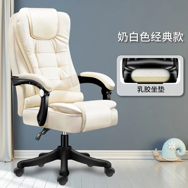 Acrylic Chair Fashionable White Gaming Chair on Wheels Desk Office Armchairs Pulley Homcom Chaise Pliable Living Room Chairs
