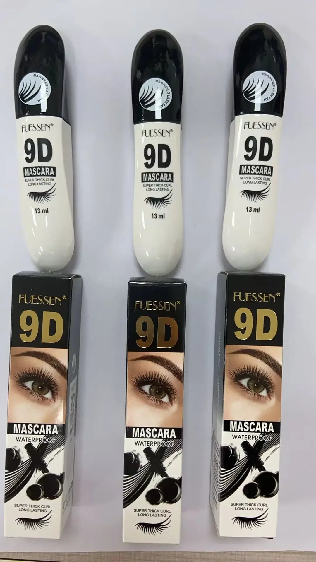 1/2/3PCS 7D Fiber Mascara Set Waterproof Durable Curling Mascara Sweatproof Anti-smudge Slimming Base Mascara for all...