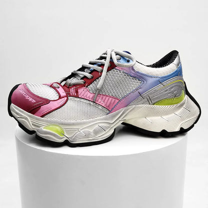 Paris Stapler14 Dad Shoes Thick Bottom Sports Sneakers for Men And Women Couple's Fashionable Casual Shoes Increased Height