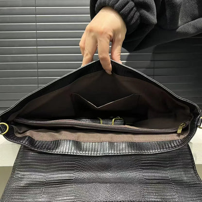 Ladies' fashionable retro snake patterned handbag with high capacity and detachable shoulder strap, single shoulder bag