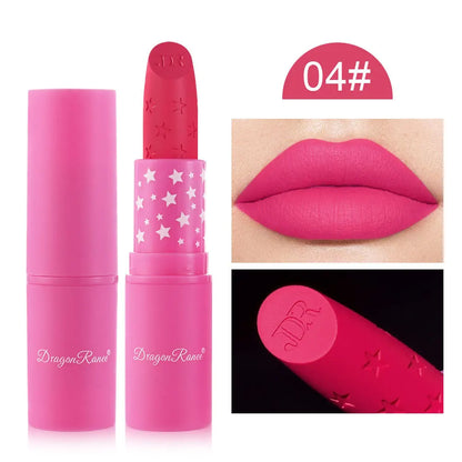 Nude Pink Lipstick Stick Waterproof Sexy Rose Red Velvet Matte Lipstick Lasting Non-stick Cup Lip Gloss Lips Makeup...