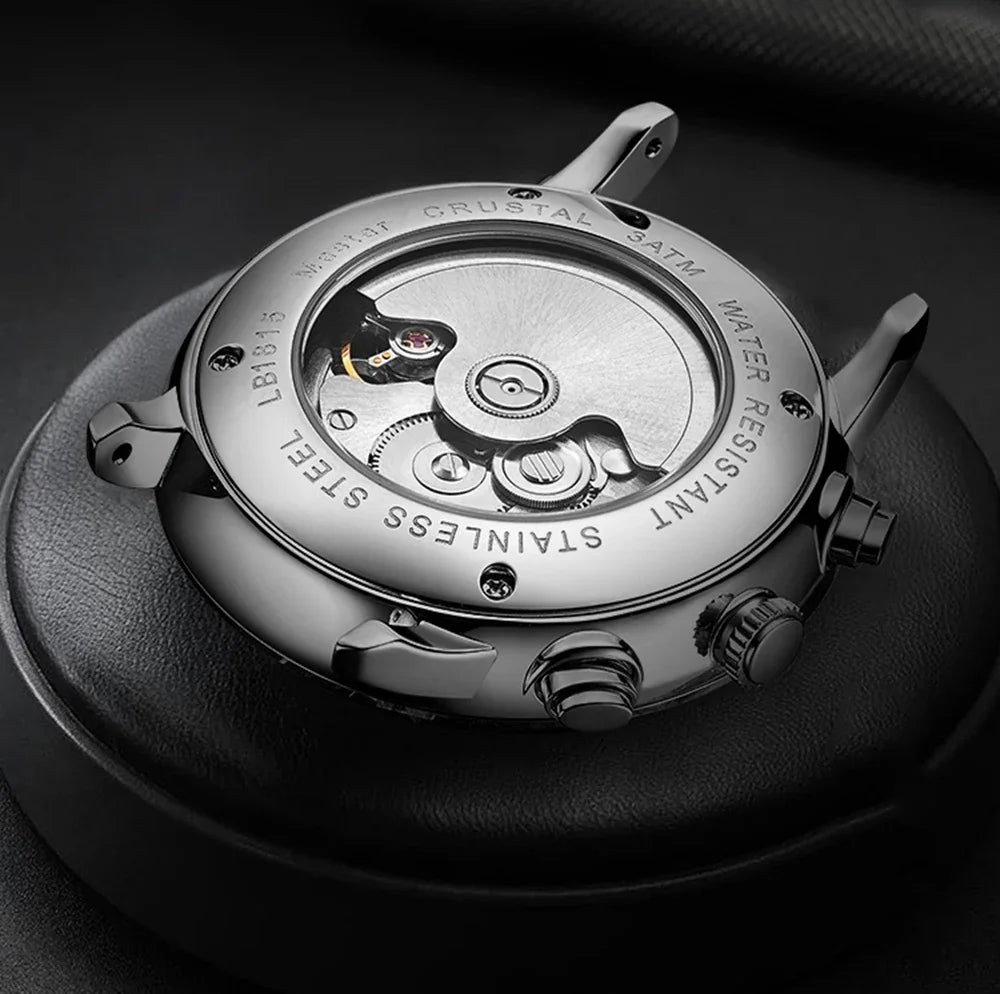 Mens Fashion Mechanical Watches Business Automatic Wristwatch Stainless Steel Luminous Designer Clock Reojes De Hombre...