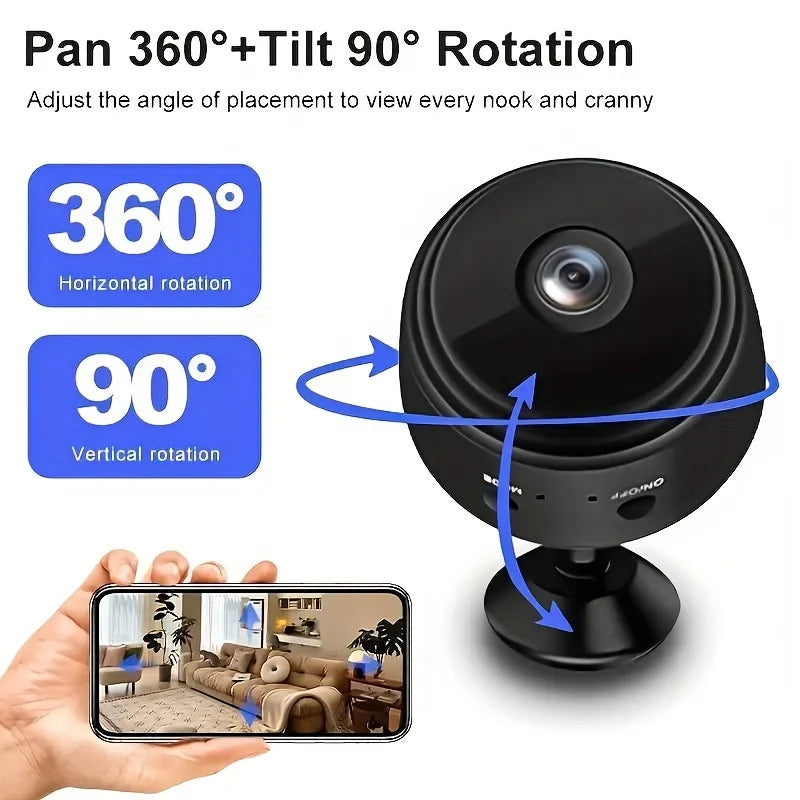 A9 Smart Mini Camera with Phone Connectivity - Best Practical Christmas Holiday Gift Choice!for Pet Care\Elderly Care,Smart Home