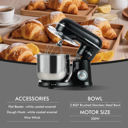 Stand Mixer 6.5QT 6-Speed 450W Tilt-Head Food Mixer Stainless Steel Electric Food Mixer Kitchen Mixer For Daily Use - Kimlud