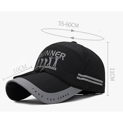 Men's Peaked Cap Adjustable Breathable Sports Cap Extended Brim Sunscreen Baseball Cap For Women Fashion Boy Snapback Hat Caps - Kimlud