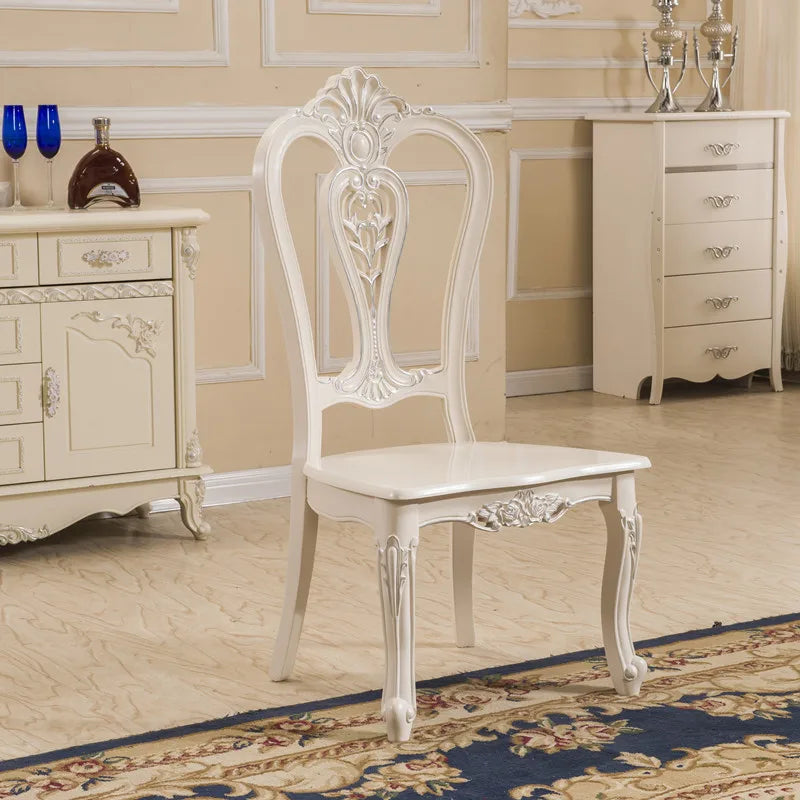 European Light Luxury Chairs Simple Solid Wood Party Unusual Adult Restaurant Chairs Design Comfy Lounge Stoel Home Furniture - Kimlud
