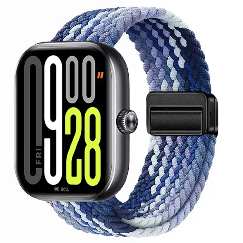 Magnetic Braided Nylon Loop Band for Xiaomi Redmi Watch 6 5 4 Strap Adjustable Sport Replacement Correa Bracelet Mi Band...