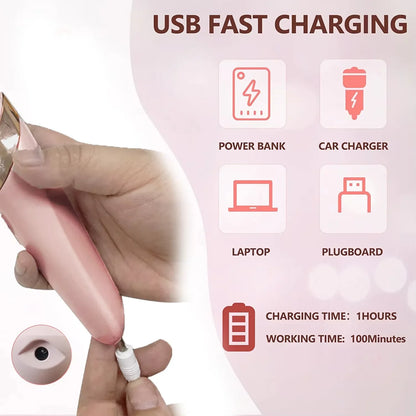 Professional Electric Foot Callus Remover Rechargeable Electronic Foot File Pedicure Tool Kit Foot Care for Dead Skin