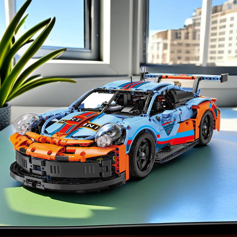 MOC RSR Classic Super Racing Cars City Super Sports Car Bricks Vehicle Sets Technical Toys for Kids Children Birthday Gifts