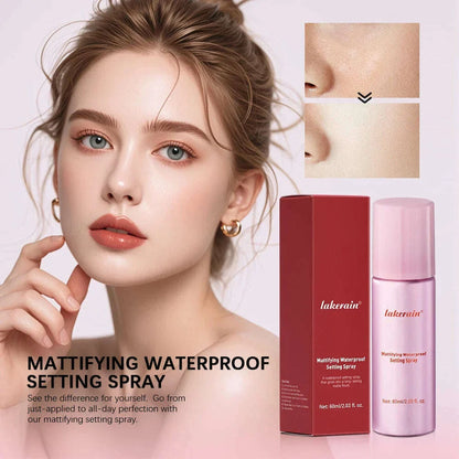 Waterproof Mattifying Setting Spray Glossy Matte Base Makeup Control Oil Non-Sticky Waterproof Make-up Fixer Spray For All Skin