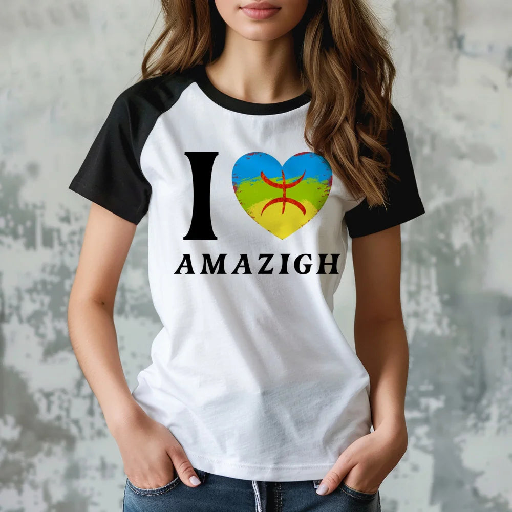 Amazigh t-shirts women Y2K t shirt female funny clothing