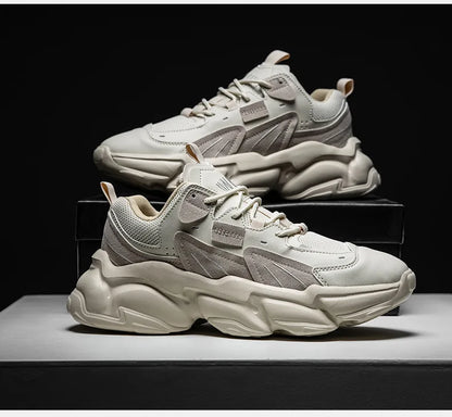 Luxury Men's Sneakers Designer Style High QualityLeather Casual Shoes Fashion Breathable Comfortable Tennis Sports Shoes for Men - Kimlud