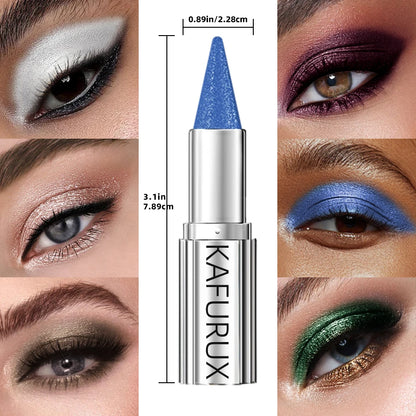 12 Colors Metallic White Black Purple Eyeshadow Pencil Glitter 1pc Liner Pen Highligter Long Lasting Blue Cream Eye...